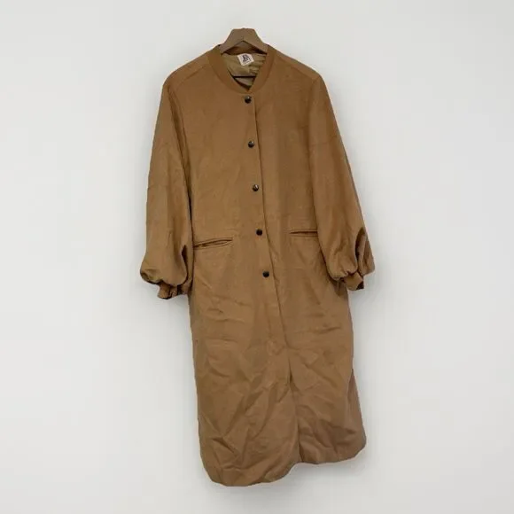DRA Anthropologie Coat Womens Size Medium Cameron Trench Coat Wool Blend - Picture 3 of 8